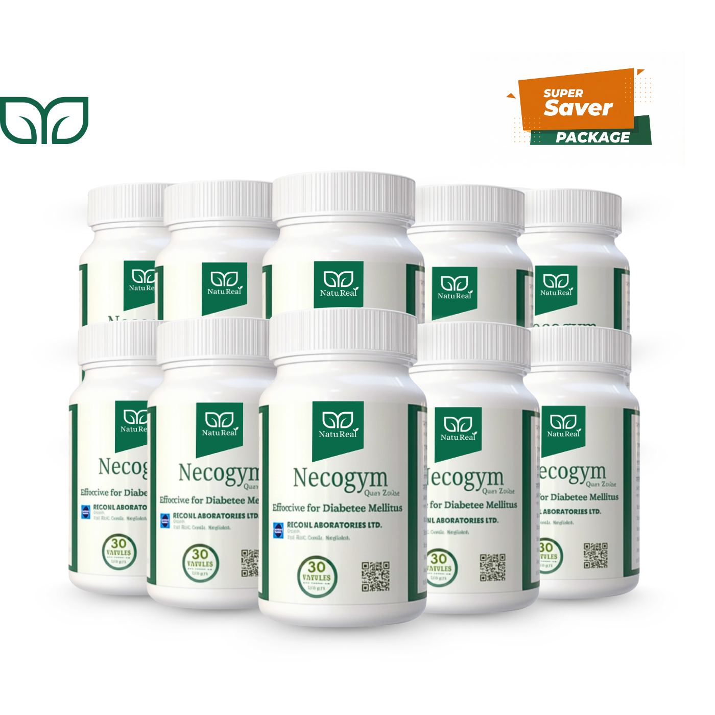 ক্রাউন প্যাকেজ (নিকোজিম/Necogym (১২ পিস) / সাথে পাচ্ছেন 2 টি নিকোজিম ফ্রী